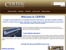 Tablet Screenshot of certekinc.com